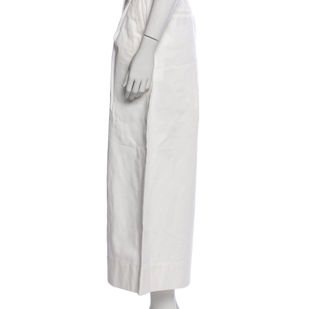 Merlette Wide Leg Cropped Pants White High Waist 6 - Picture 2 of 4